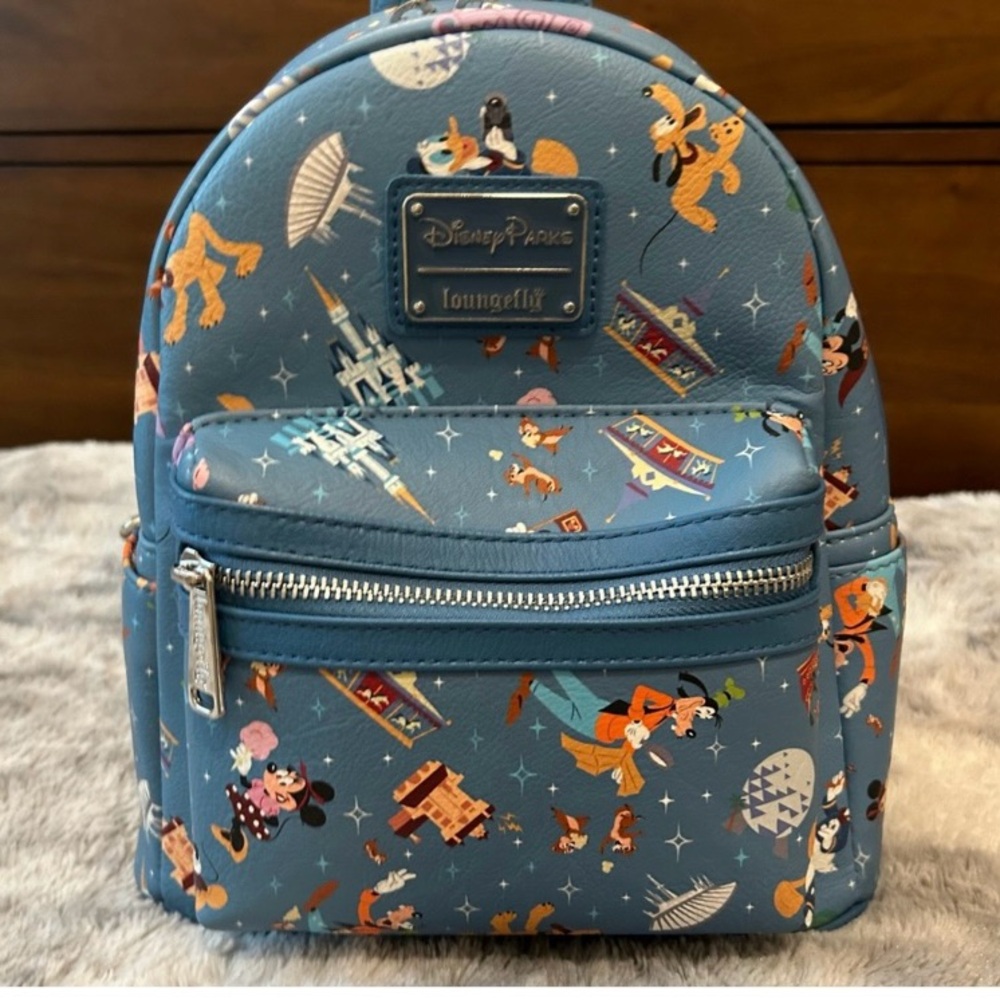 LOUNGEFLY X DISNEY Mickey Mouse and Friends Mini Backpack